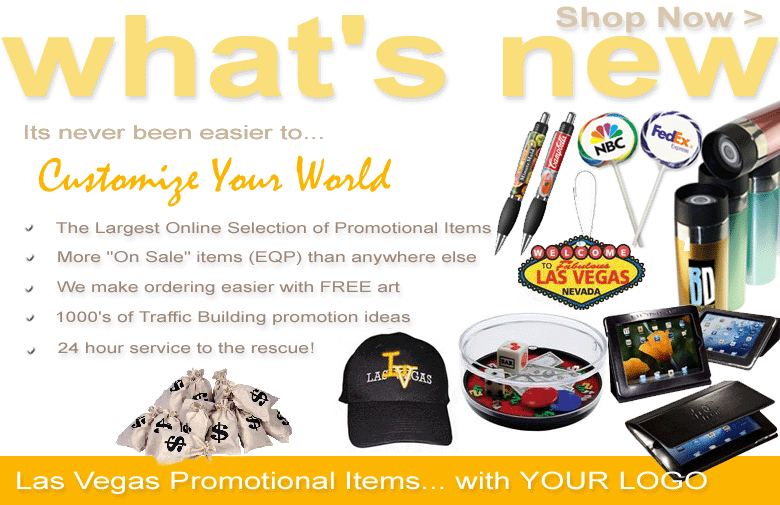las vegas promotional products, las vegas promotional items